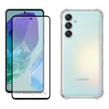 Kit Para Galaxy M55 5g - Película Fosca Cerâmica + Capa Tpu