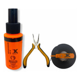 Kit Para Mega Hair Removedor K + Alicate + Queratina Fita