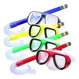 Kit Para Mergulho Máscara E Snorkel Infantil Óculos Natação