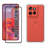 Kit Para Moto Edge 50 Neo 5g - Película 3d + Capa Tpu