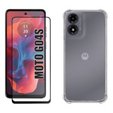 Kit Para Motorola Moto G04s - Película 3d + Capa Tpu