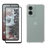 Kit Para Motorola Moto G35 5g - Película 3d + Capa Tpu