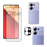 Kit Para Note 13 Pro 4g - Película Fosca + Capa Tpu + Câmera
