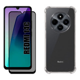 Kit Para Redmi 14c - Película Privacidade 3d + Capa Tpu