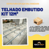 Kit Para Telhado - Estrutura - Faça Você Mesmo... 12m²