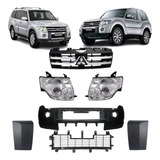 Kit Parachoque Farol Xenon Grade Pajero Full 2008 2011 Novo