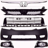 Kit Parachoque Grade Milha New Civic 2009 10 2011 C Ressalto