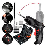 Kit Parafusadeira Elétrica Sem Fio 47 Chaves 110v/220v