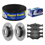 Kit Pastilha Disco Freio Fiat Uno 2001 A 2009 Dianteiro