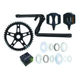 Kit Pedivela Movimento Central Esfera Coroa 46d Pedal