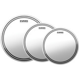 Kit Pele Tom Caixa 12 13 16 Evans Ec2 Porosa Frosted Dupla