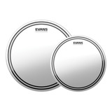 Kit Pele Tom Caixa 8 10 Evans Ec2 Frosted Coated Duplo Filme