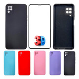 Kit Película 3d Capa Silicone Veludo Compativel LG K42 K52