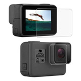 Kit Película Lente Lcd Câmera Para Go Pro Hero 5, 6 E 7