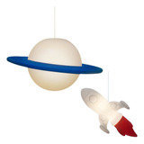 Kit Pendente Foguete + Pendente Saturno Azul - Usare