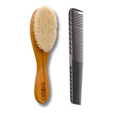 Kit Pente De Carbono Umi + Escova Escovinha Disfarce Hairdo