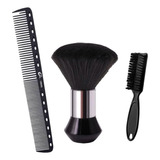 Kit Pente Umi + Espanador Black E Escovinha De Limpeza