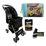 Kit Pet Carrinho De Passeio + Tapete Higiênico + Mastigáveis