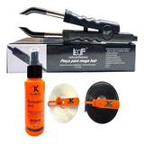 Kit Pinça Para Mega Hair + Removedor K + 2 Queratinas K