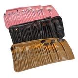 Kit Pincel De Maquiagem Sereia 24 Peças Pincel + Brinde