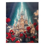 Kit Pintura De Diamante 5d Diy 40x50 Quadrado Castelo Disney