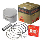 Kit Pistão Anéis Rik Honda Cg 150 Titan Bros 2mm Competição