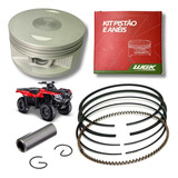 Kit Pistão Anéis Wgk Quadriciclo Honda Fourtrax Trx 420 0,50