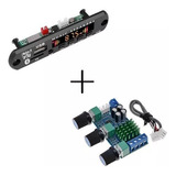 Kit Placa Decodificador Bluetooth + Amplificador Duplo 80w