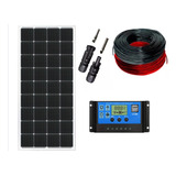 Kit Placa Solar 210w Controlador 30a Lcd Cabos