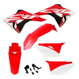Kit Plástico Biker Elite Com Adesivos Crf230 2008 A 2019