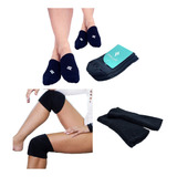 Kit Pole Dance Joelheira Atoalhada + Ponteira De Algodão Pta