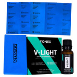 Kit Polimento Farol Lixa Vitrificador V-light 20ml Vonixx
