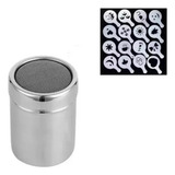 Kit Polvilhador De Café + 16 Moldes Stencil Barista Promoção