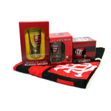 Kit Presente Torcedor Flamengo Rj 4x1 1toalha 2caneca 1copo