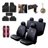Kit Preto Capa Banco Carro Tapete Fiat Uno 91 92 93 94 A Ano