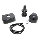 Kit Preto Engate Esfera 50mm, Capa 90mm Tomada Abs 6 Polos