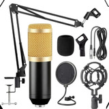 Kit Profissional Microfone Condensador Bm800 Podcast Estúdio