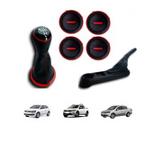 Kit Prolongador+coifa+bola+difusor Ar Vw Gol G5/g6/ Vermelho