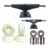 Kit Promoção Truck Roda Rolamento Stick Para Iniciantes 