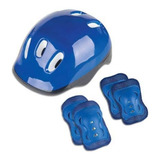 Kit Proteção Bike Capacete Cotoveleira Joelheira Infantil 