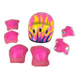 Kit Proteção Capacete Joelheiras Cotoveleiras Infantil Zippy