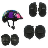Kit Proteção Infantil Capacete Joelheira Cotoveleira Colors
