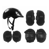 Kit Proteção Infantil Patins Skate Bicicleta Rollers Preto