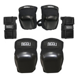 Kit Proteção Niggli 3x1 Semi-profissional Skate Patins Long