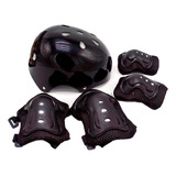 Kit Proteção Radical Capacete Patinete Patins Skate Bike