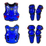Kit Proteção Trilha Motocross - Colete Joelheira Cotoveleira