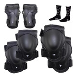Kit Protetor Infanto Juvenil Preto - Dy 144 + Brinde