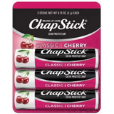 Kit Protetor Labial Chapstick Com 3 - Cereja - Importado Usa