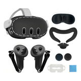 Kit Protetor Para Controles,vr E Mascara De Silicone Quest 3