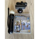 Kit Ps Move + Ps Eye + Jogo Ps3 Ps4